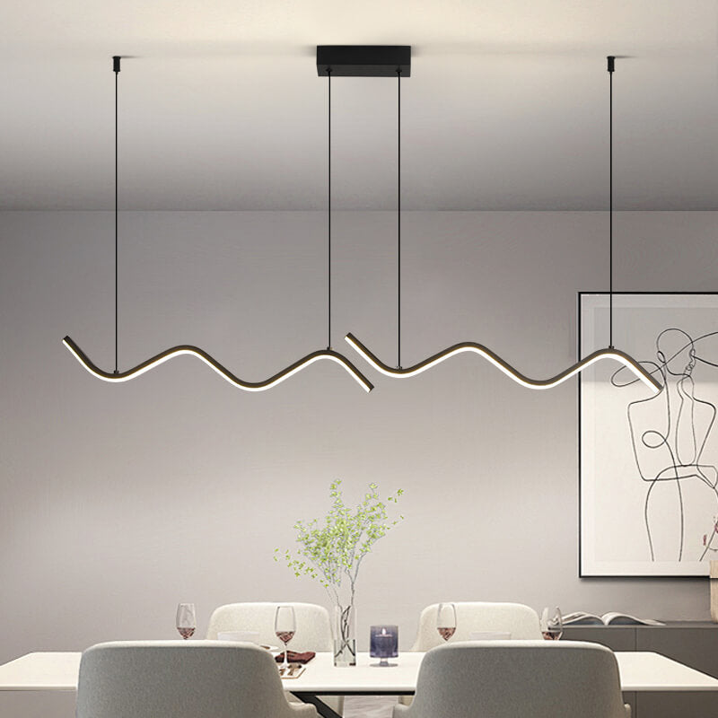 Suspension ilot cuisine LED en métal | WAVE