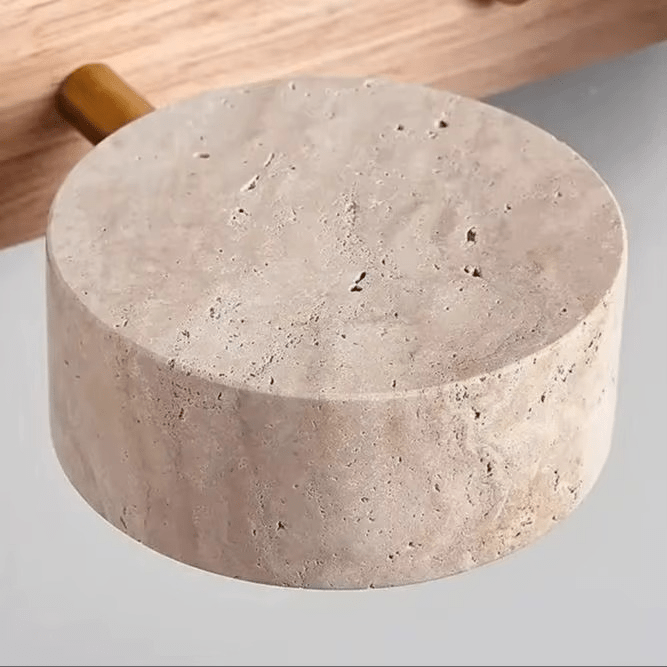 Applique murale articulée pour salle de bain en travertin et en bois NOLERA - product_type_Atelier Luisiano