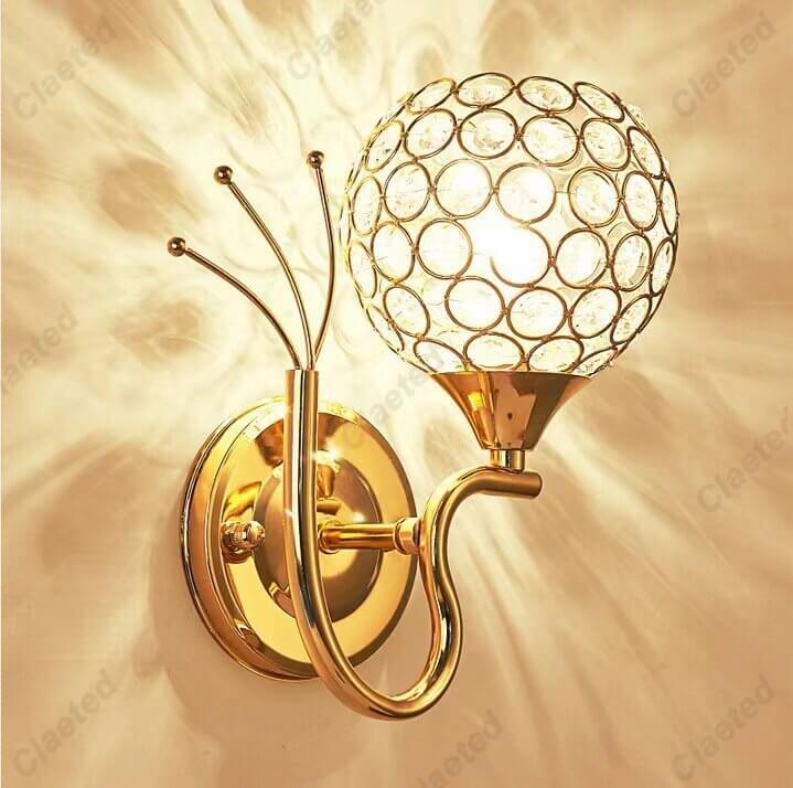 Applique murale au design vintage en acier et Crystal│ VARMA - product_type_Floor lamp arc