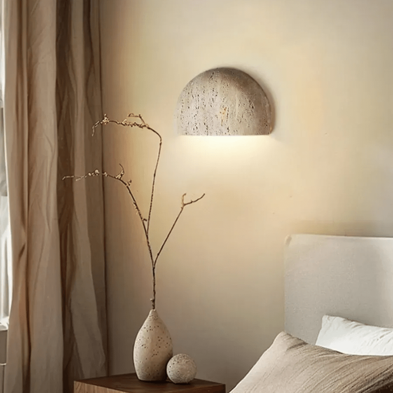 Applique murale demi cercle en travertin SAVTAR - product_type_Atelier Luisiano