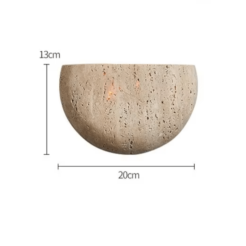 Applique murale demi cercle en travertin SAVTAR - product_type_Atelier Luisiano