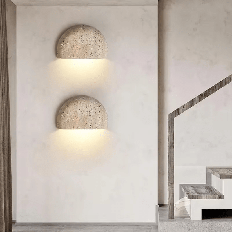 Applique murale demi cercle en travertin SAVTAR - product_type_Atelier Luisiano