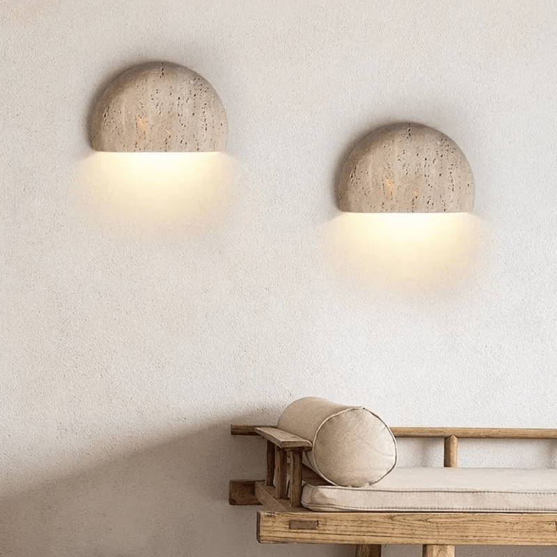 Applique murale demi cercle en travertin SAVTAR - product_type_Atelier Luisiano