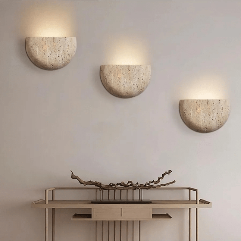 Applique murale demi cercle en travertin SAVTAR - product_type_Atelier Luisiano