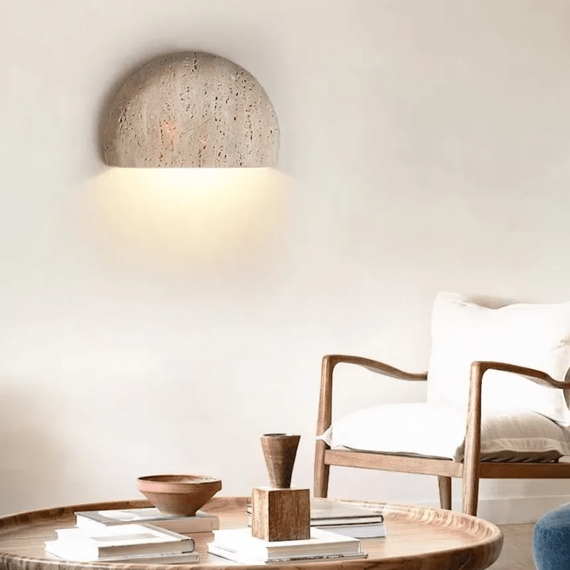 Applique murale demi cercle en travertin SAVTAR - product_type_Atelier Luisiano