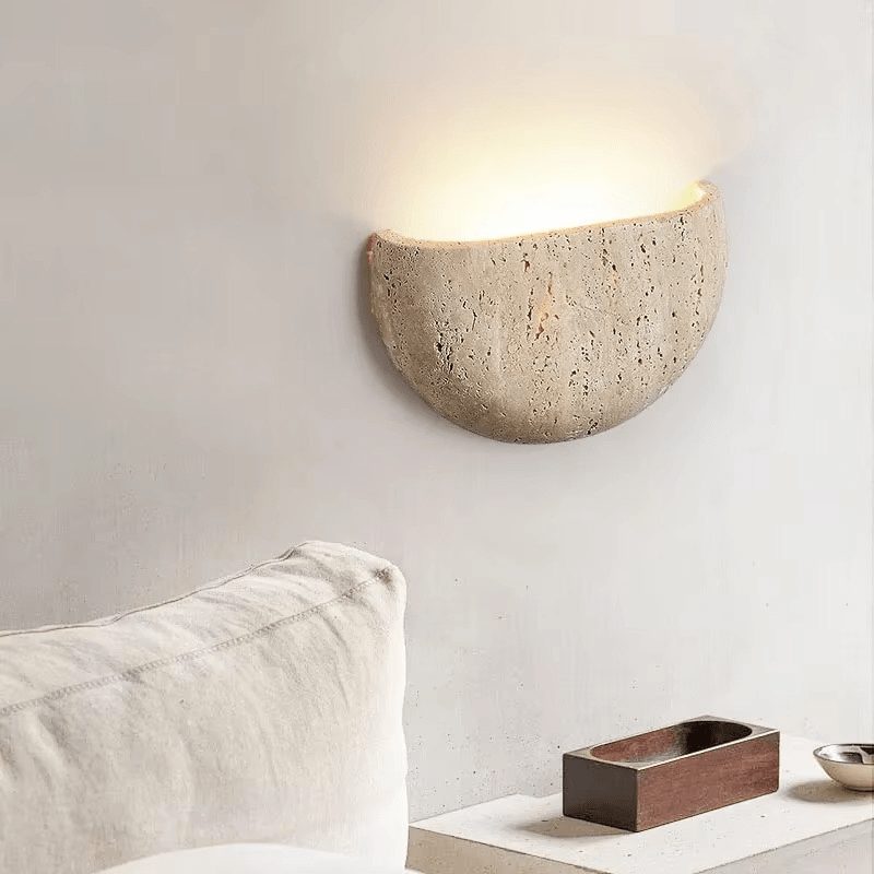 Applique murale demi cercle en travertin SAVTAR - product_type_Atelier Luisiano