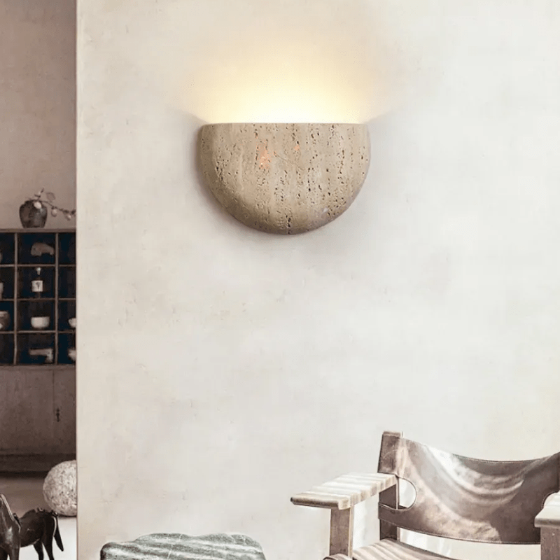 Applique murale demi cercle en travertin SAVTAR - product_type_Atelier Luisiano