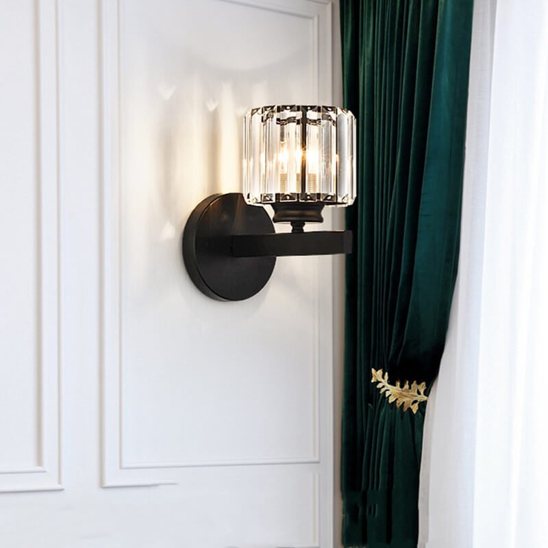 Applique murale doré vintage avec abat - jour en Crystal│ EMOXI - product_type_Floor lamp arc