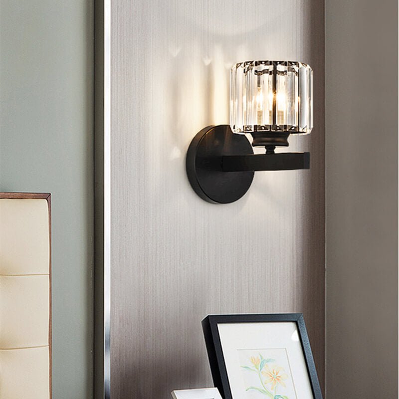 Applique murale doré vintage avec abat - jour en Crystal│ EMOXI - product_type_Floor lamp arc