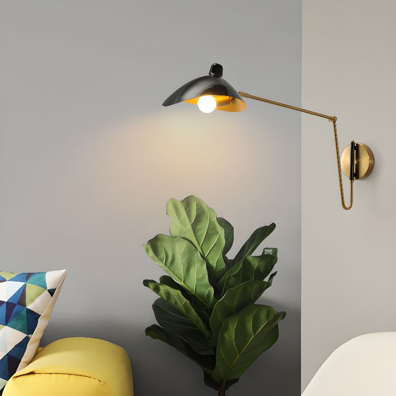 Applique murale dorée avec bras articulé │MYSTAL - product_type_Ma boutique