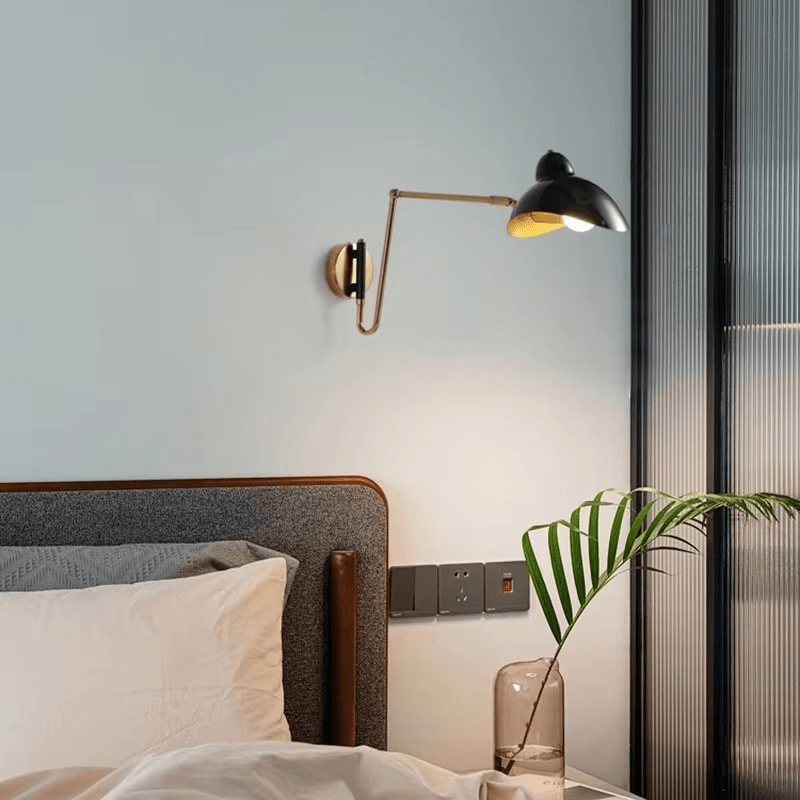 Applique murale dorée avec bras articulé │MYSTAL - product_type_Ma boutique