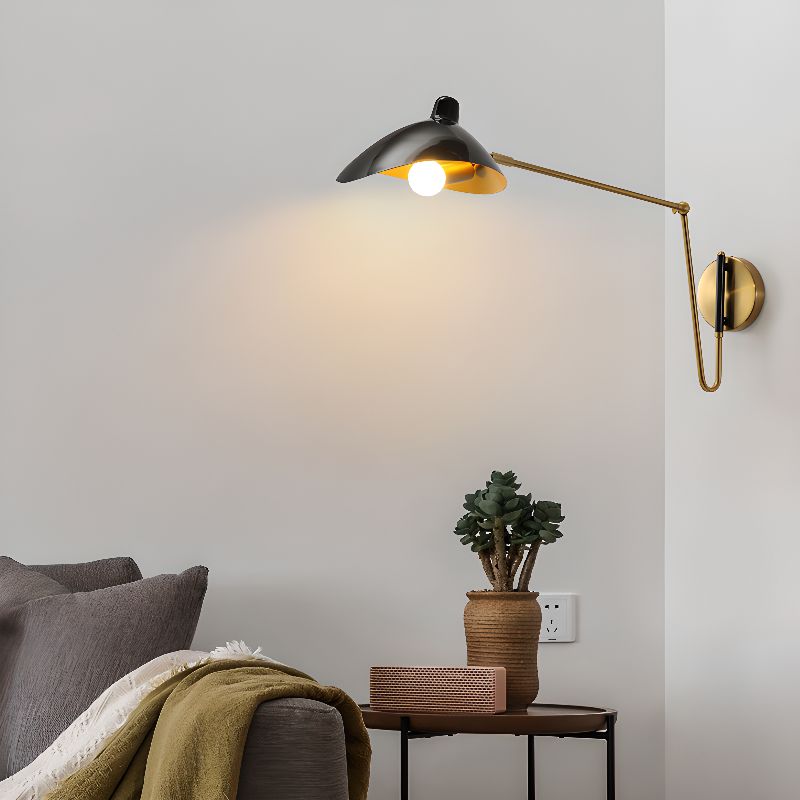 Applique murale dorée avec bras articulé │MYSTAL - product_type_Ma boutique
