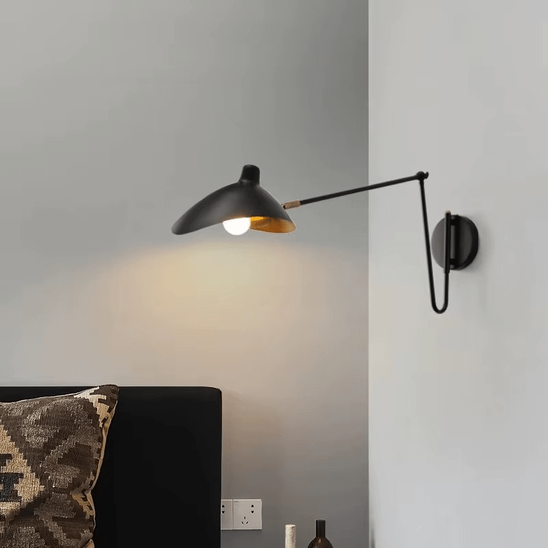 Applique murale dorée avec bras articulé │MYSTAL - product_type_Ma boutique