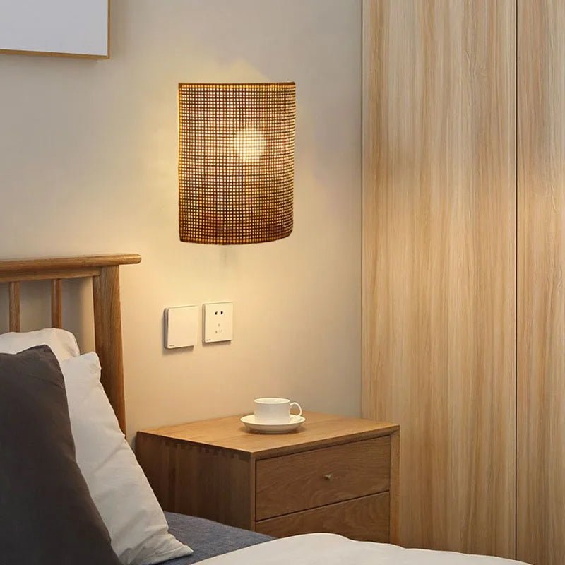 Applique murale en rotin Asiatique │ UESTA - product_type_Floor lamp arc