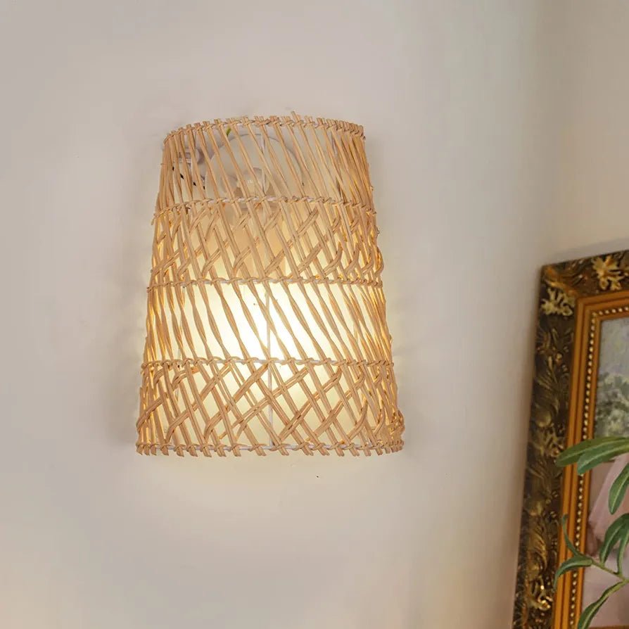 Applique murale en rotin style bohème │ SACADE - product_type_Floor lamp arc