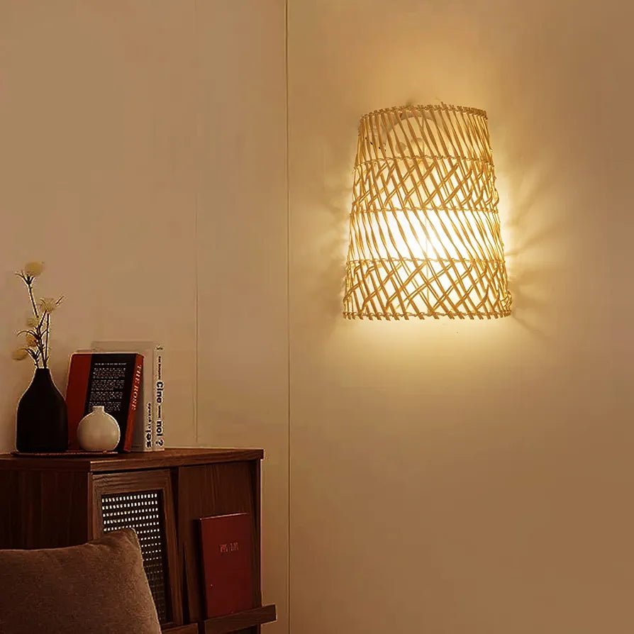Applique murale en rotin style bohème │ SACADE - product_type_Floor lamp arc