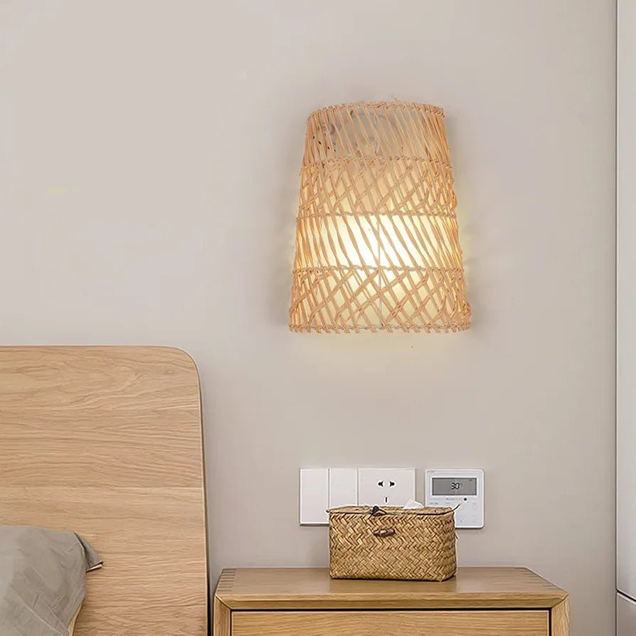Applique murale en rotin style bohème │ SACADE - product_type_Floor lamp arc