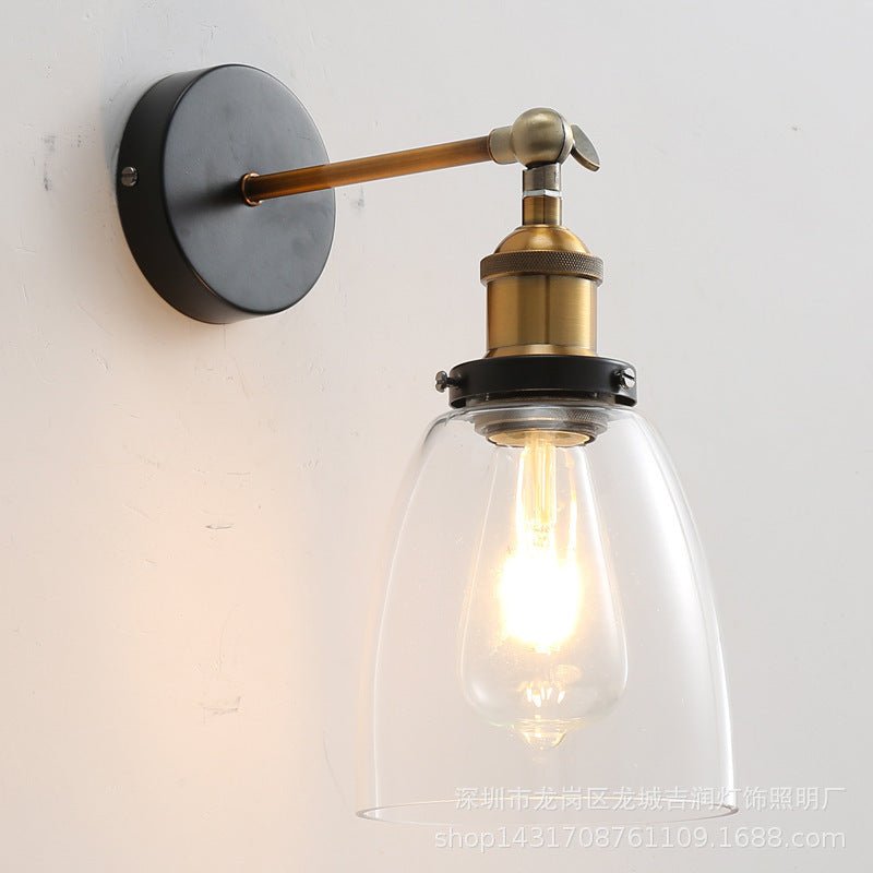 Applique murale industrielle en verre en verre │ EFRAT - product_type_Floor lamp arc