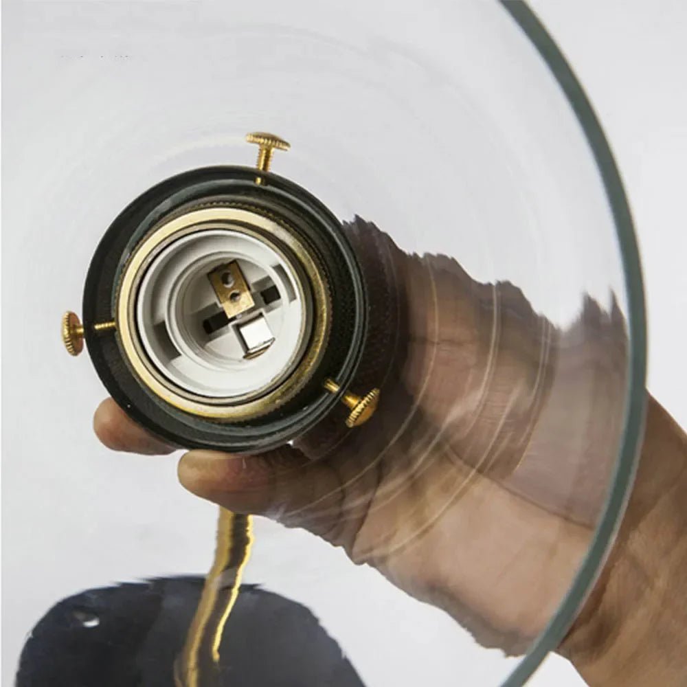 Applique murale industrielle en verre en verre │ EFRAT - product_type_Floor lamp arc