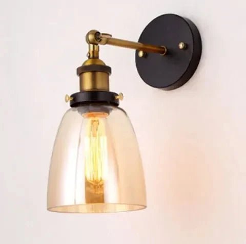 Applique murale industrielle en verre en verre │ EFRAT - product_type_Floor lamp arc