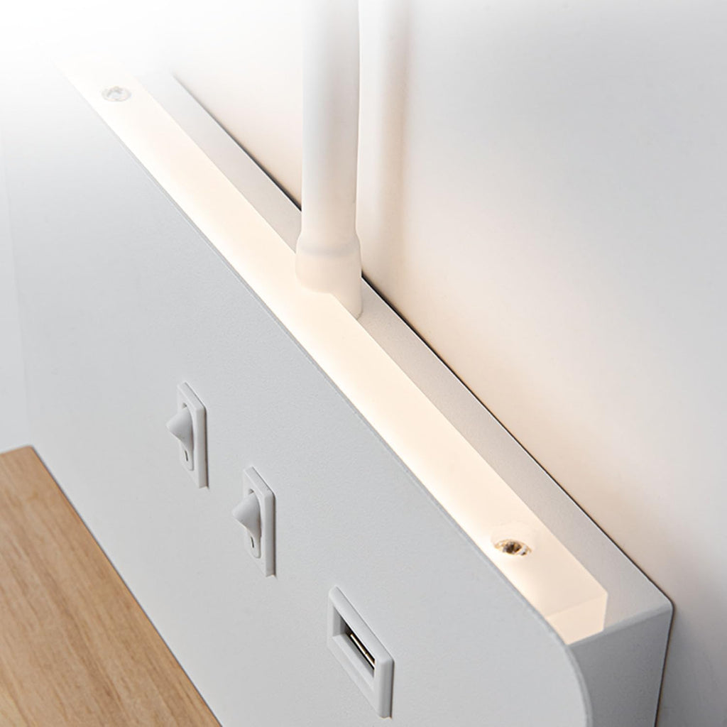 Applique murale LED avec double source lumineuse et chargeur induction │ IZNAT - product_type_Ma boutique