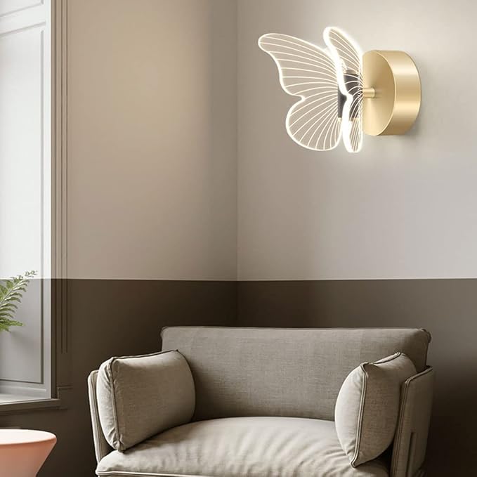 Applique murale LED dorée BUTERFLY - product_type_Atelier Luisiano