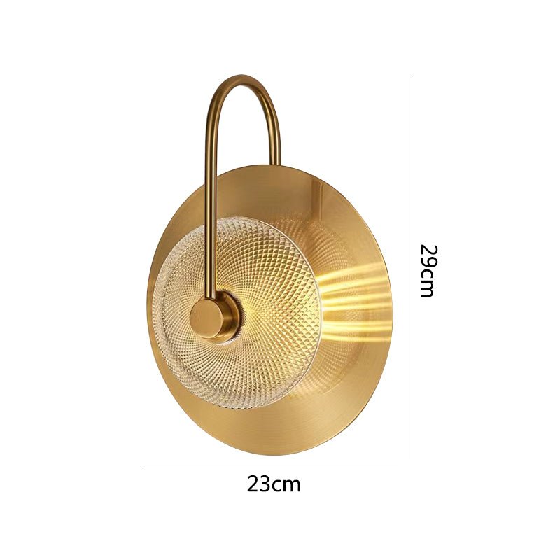 Applique murale LED dorée en verre et acier │ LORELA - product_type_Ma boutique