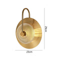 Applique murale LED dorée en verre et acier │ LORELA - product_type_Ma boutique