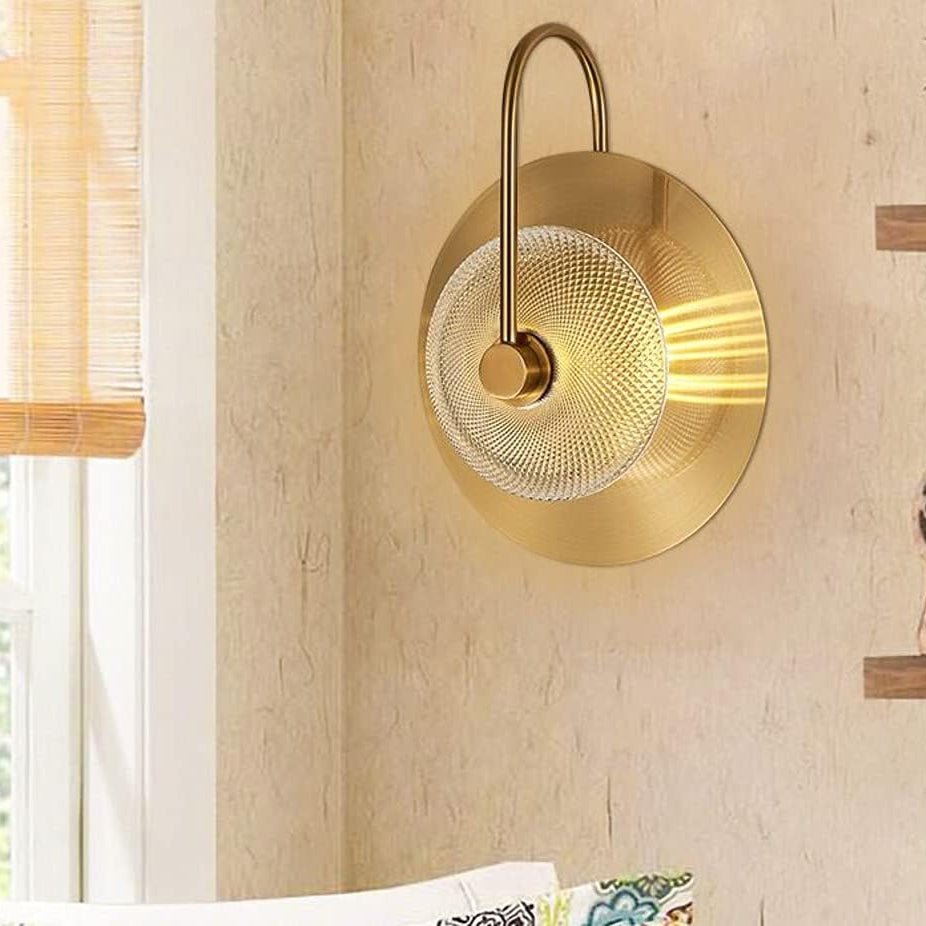 Applique murale LED dorée en verre et acier │ LORELA - product_type_Ma boutique