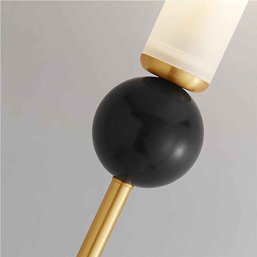 Applique murale LED dorée Vintage en laiton et marbre │ FLUTE - product_type_Floor lamp arc