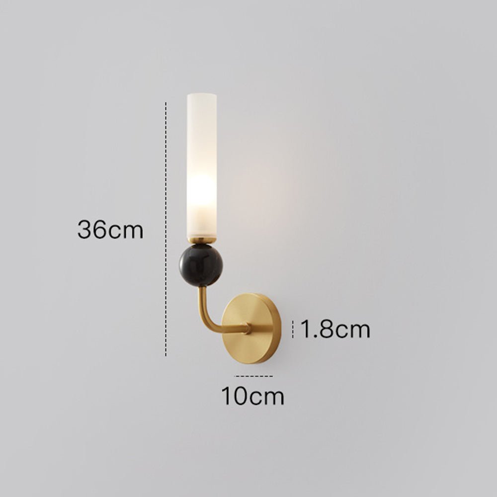 Applique murale LED dorée Vintage en laiton et marbre │ FLUTE - product_type_Floor lamp arc