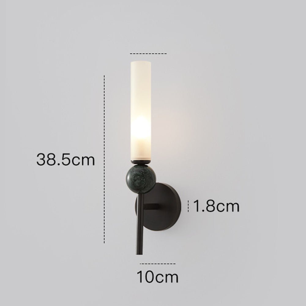 Applique murale LED dorée Vintage en laiton et marbre │ FLUTE - product_type_Floor lamp arc