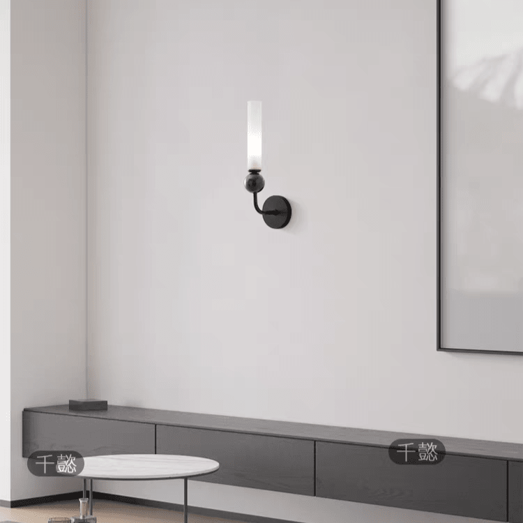 Applique murale LED dorée Vintage en laiton et marbre │ FLUTE - product_type_Floor lamp arc