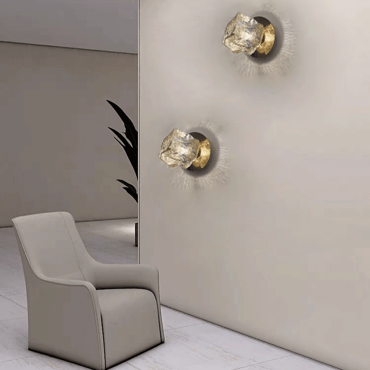 Applique murale LED en crystal au design luxueux│ BLIXT - product_type_Floor lamp arc