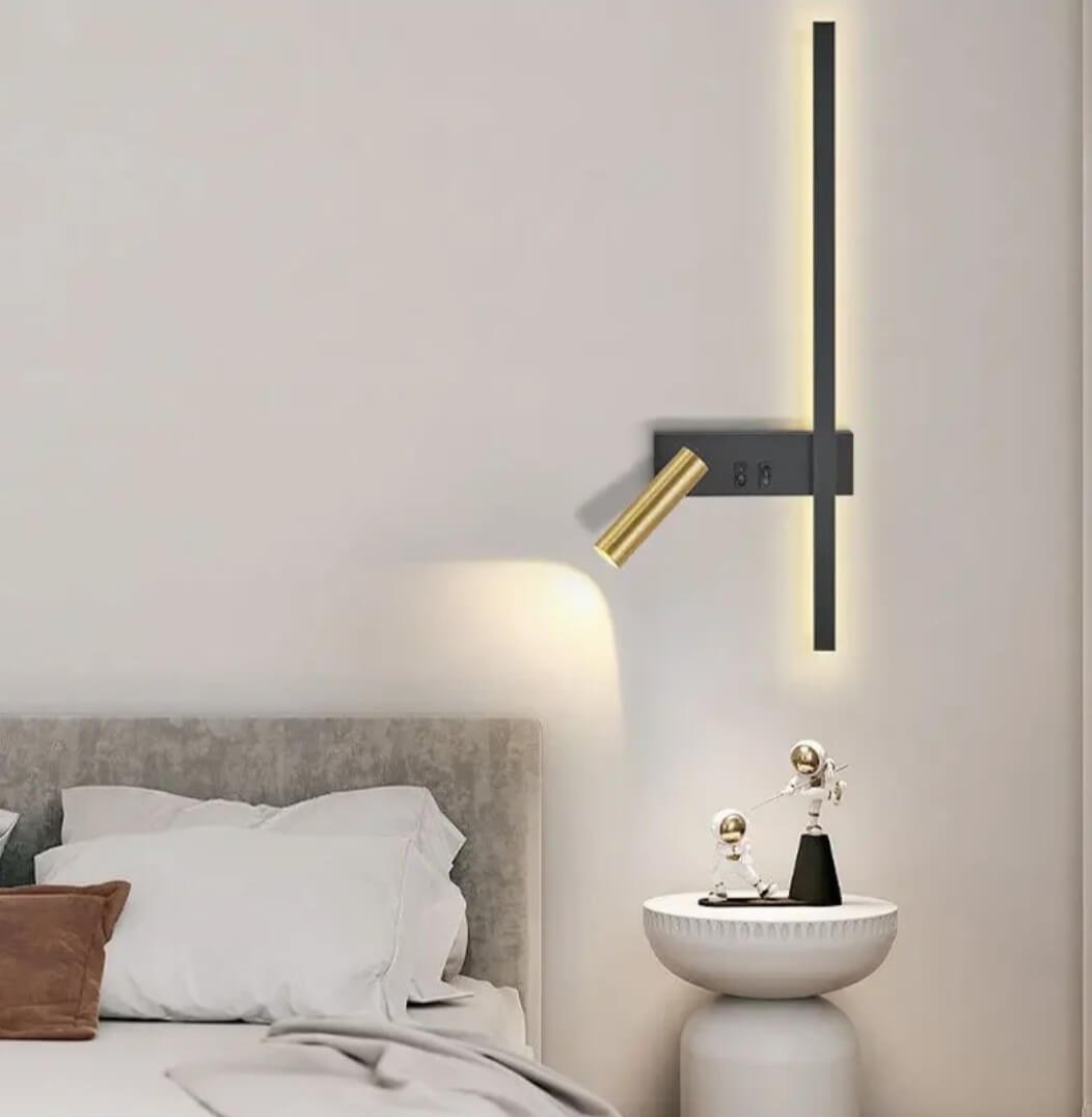 Applique murale LED métallique avec double source lumineuse│ FROJA - product_type_Floor lamp arc