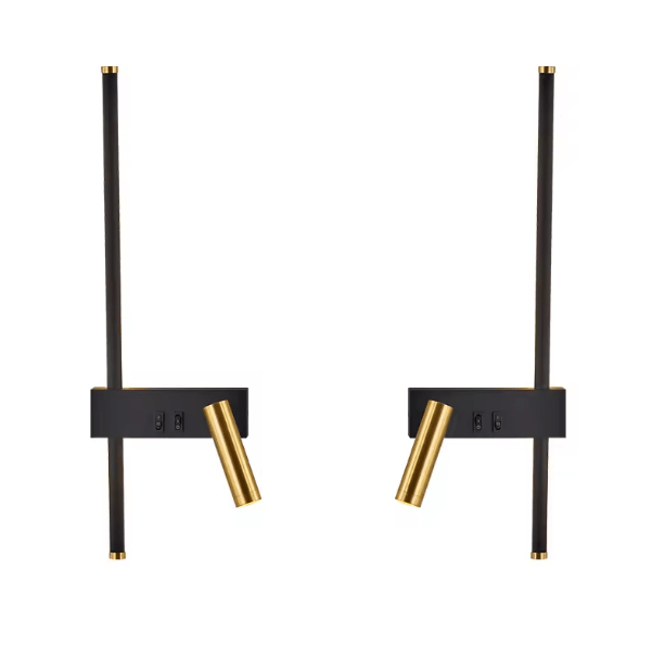 Applique murale LED métallique avec double source lumineuse│ FROJA - product_type_Floor lamp arc