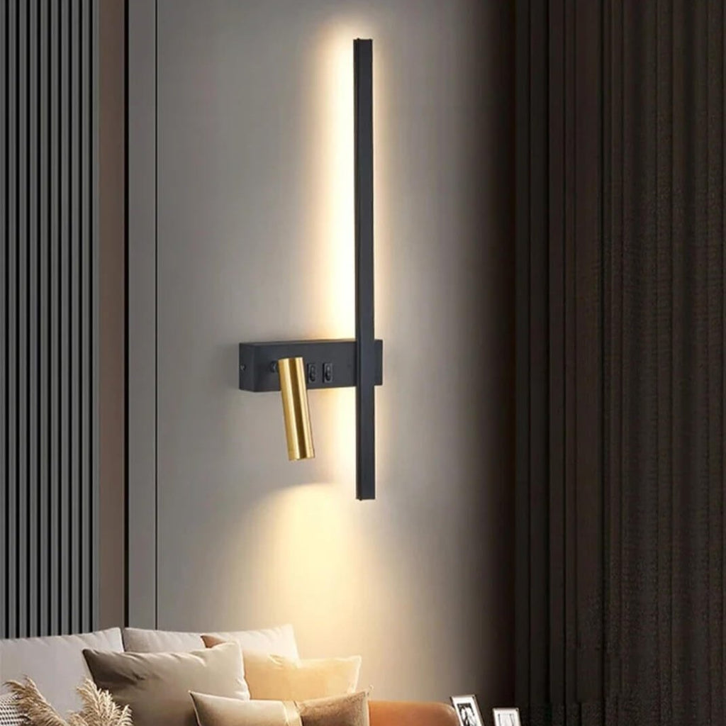 Applique murale LED métallique avec double source lumineuse│ FROJA - product_type_Floor lamp arc