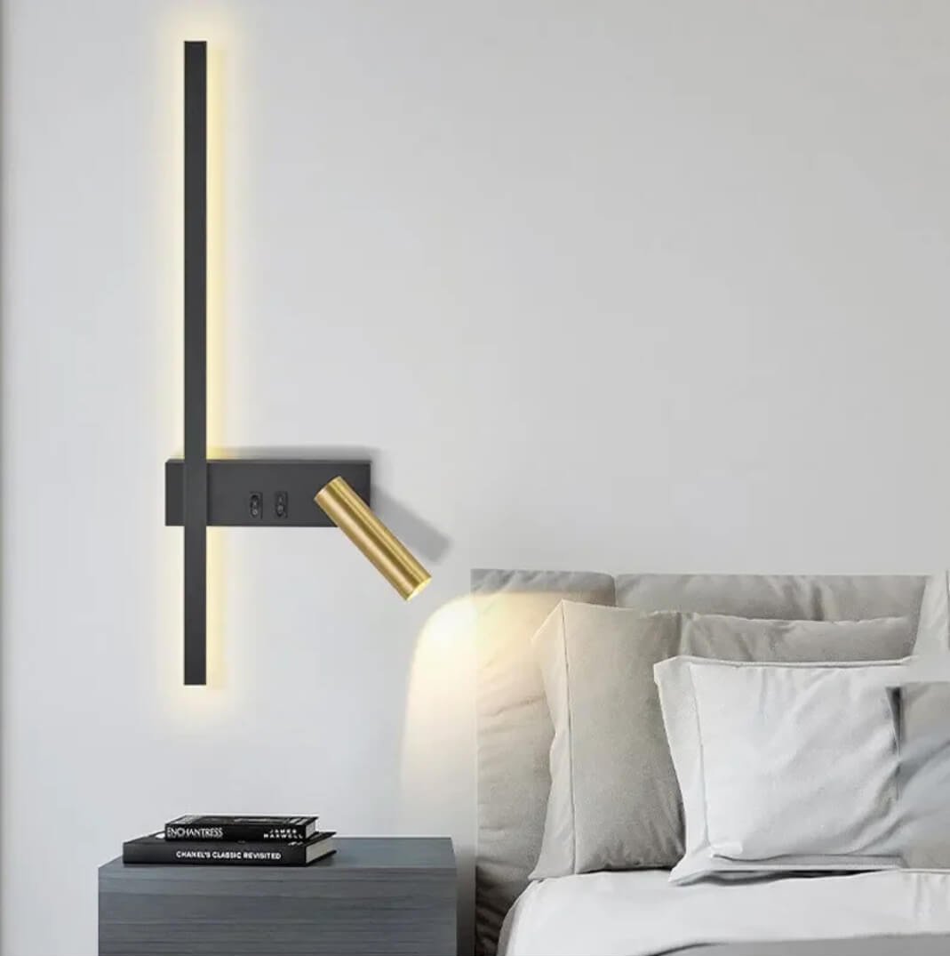 Applique murale LED métallique avec double source lumineuse│ FROJA - product_type_Floor lamp arc