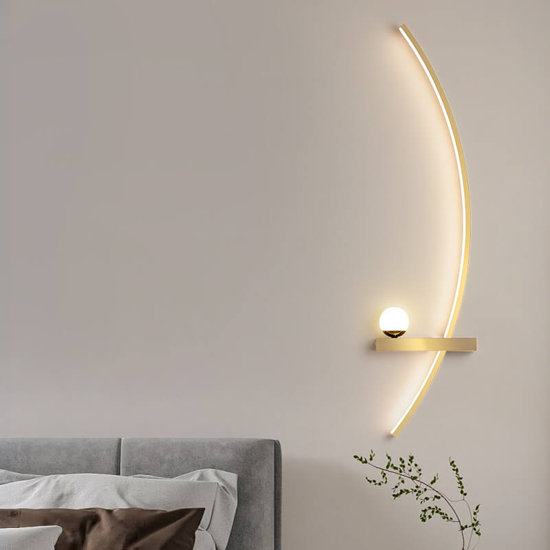 Applique murale LED métallique circulaire │ DAITSU - product_type_Floor lamp arc