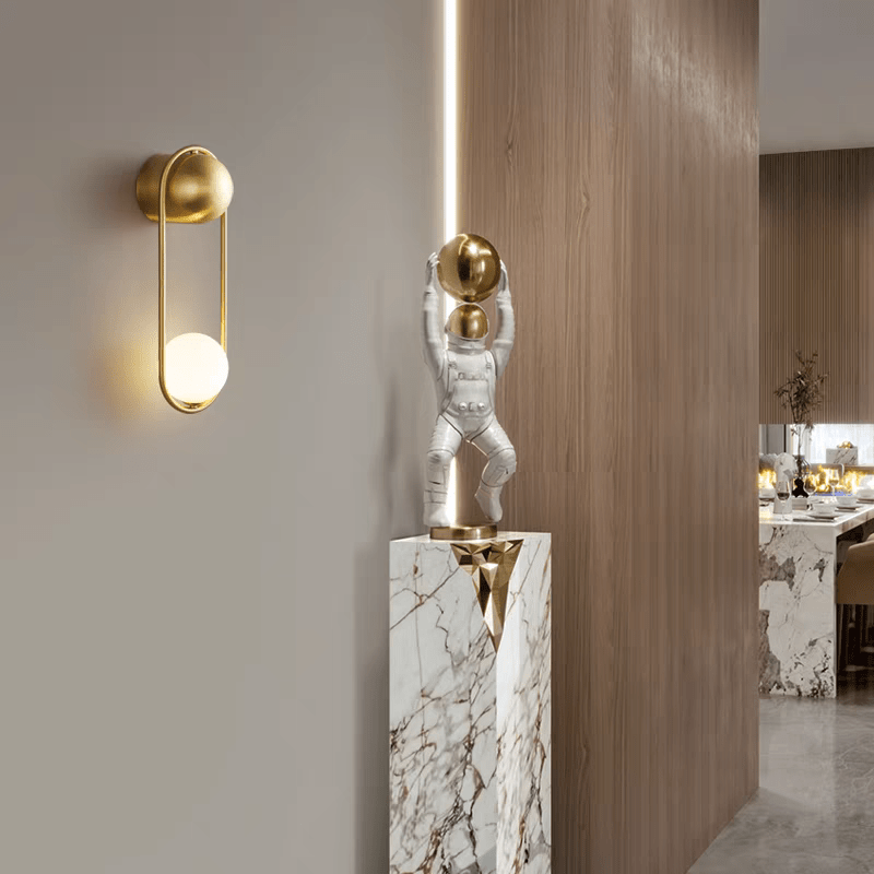 Applique murale LED moderne en aluminium et en verre │ ULRAT - product_type_Floor lamp arc