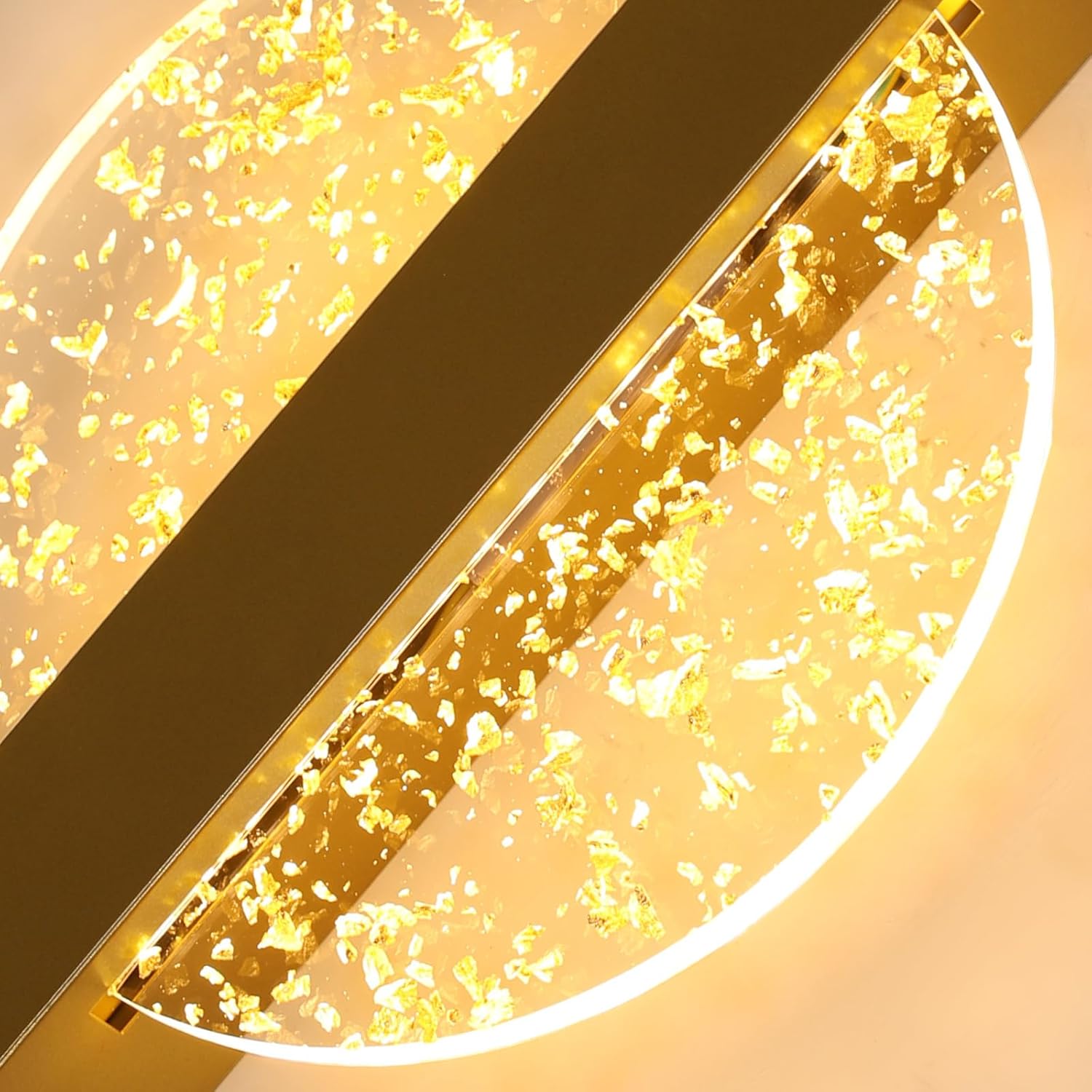 Applique murale LED ronde avec feuilles d'or │ PODIKA - product_type_Ma boutique