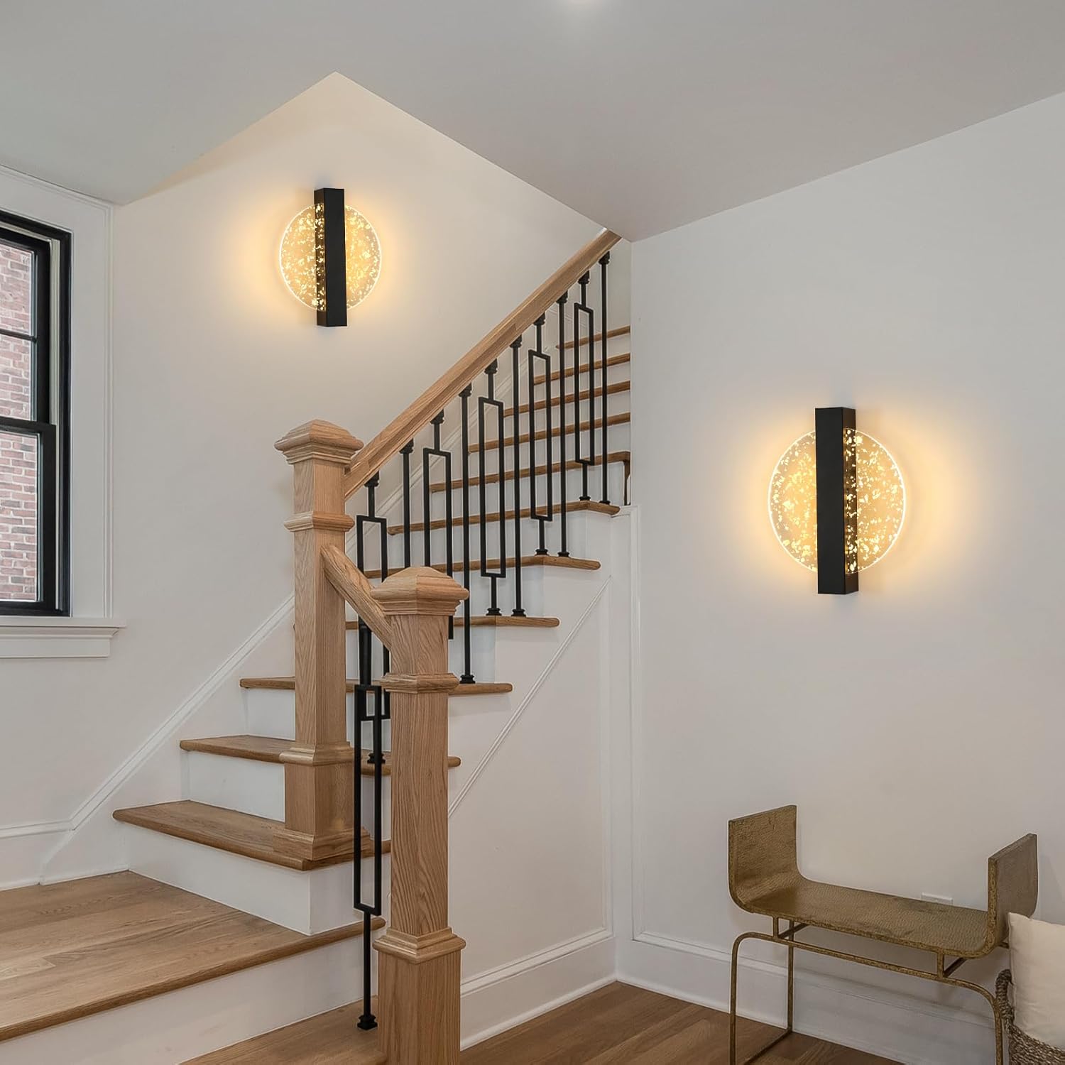 Applique murale LED ronde avec feuilles d'or │ PODIKA - product_type_Ma boutique