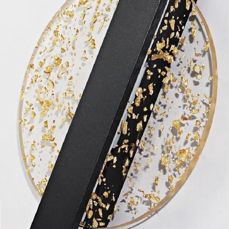 Applique murale LED ronde avec feuilles d'or │ PODIKA - product_type_Ma boutique