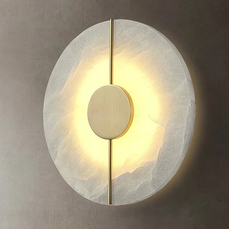 Applique murale LED ronde en marbre et en laiton AZRO - product_type_Ma boutique
