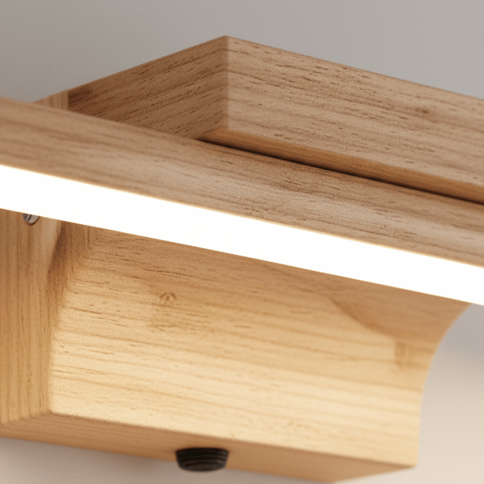 Applique murale LED salle de bain en bois avec interrupteur│ ARLAB - product_type_Ma boutique