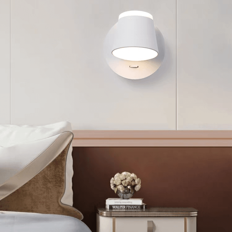 Applique murale LED style scandinave métallique avec abat - jour rotatif│ WUNKY - product_type_Floor lamp arc
