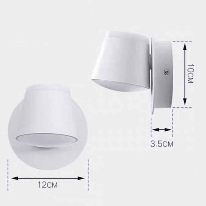 Applique murale LED style scandinave métallique avec abat - jour rotatif│ WUNKY - product_type_Floor lamp arc