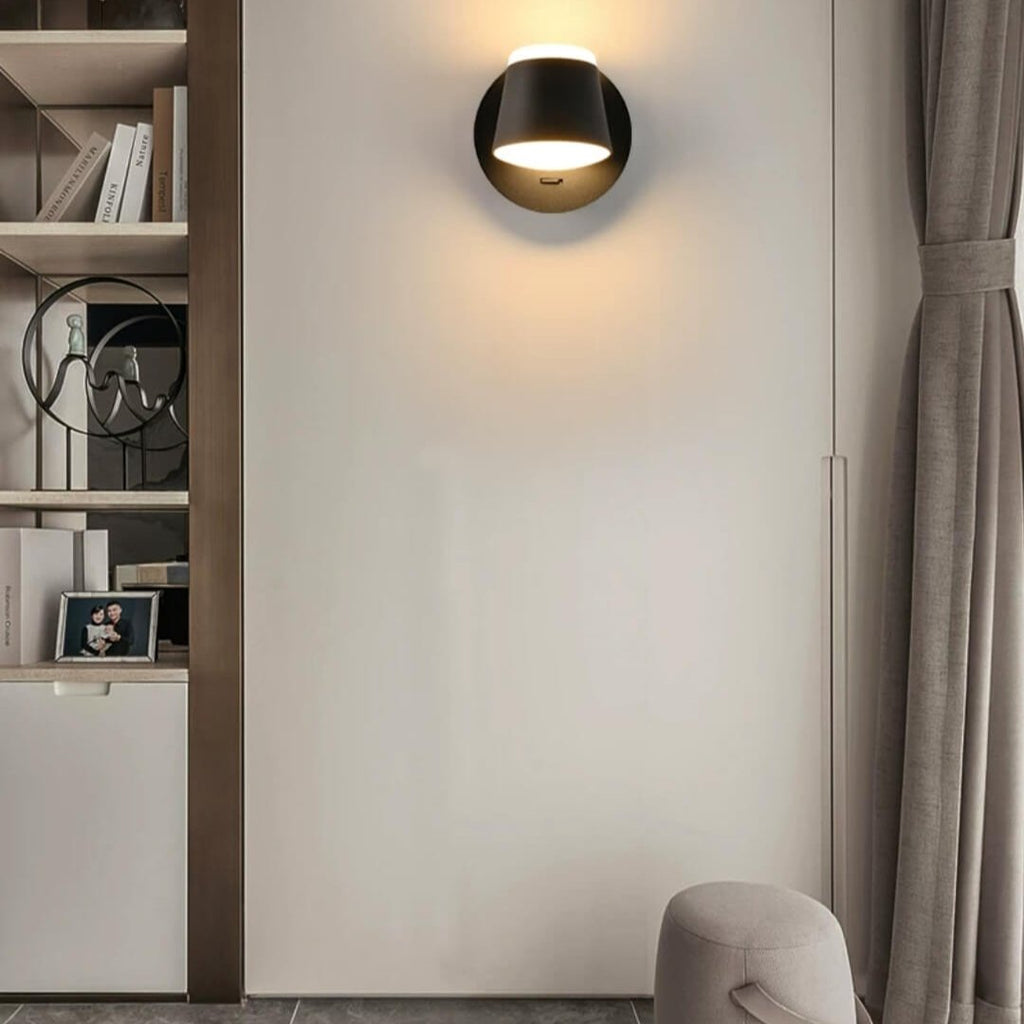 Applique murale LED style scandinave métallique avec abat - jour rotatif│ WUNKY - product_type_Floor lamp arc