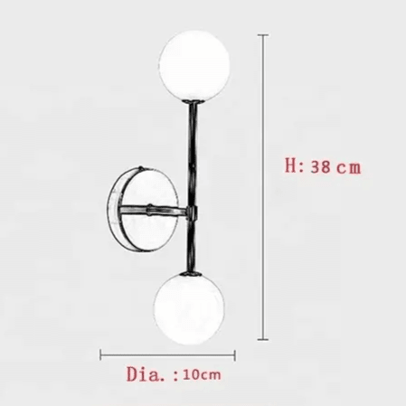 Applique murale LED vintage métallique avec abat - jour en verre │ SDUN - product_type_Floor lamp arc
