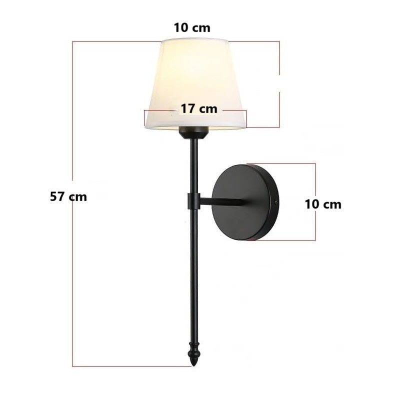 Applique murale moderne en laiton avec abat - jour en lin │ SENOL - product_type_Ma boutique